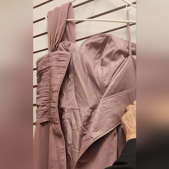 JUNIORS 3-5 unmarked Formal Dress MAUVE - Picture 5 of 6